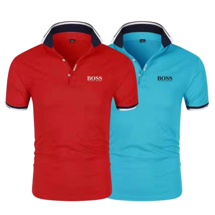[Compra 1 y llévate 2] Kit Premiere de Camisetas Polo de H. Boss – Línea Profesional (pack de 2)