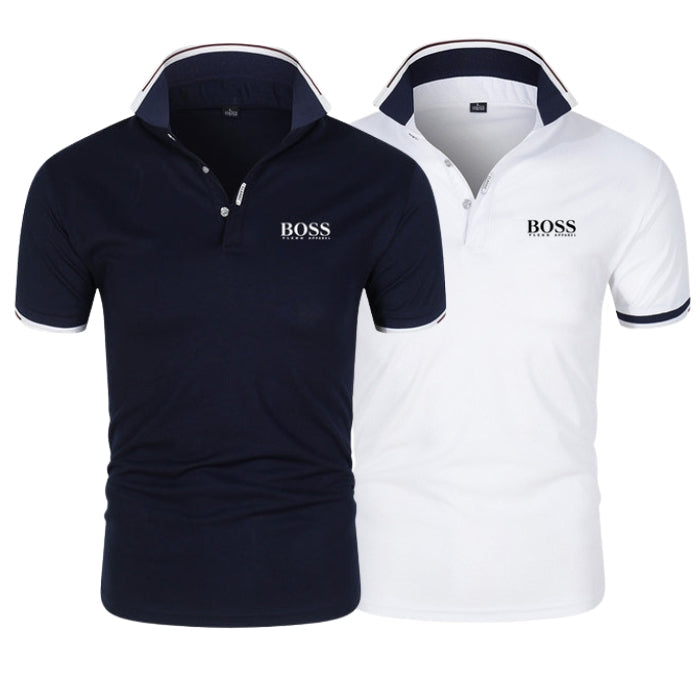 [Compra 1 y llévate 2] Kit Premiere de Camisetas Polo de H. Boss – Línea Profesional (pack de 2)